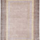 Hands PARADISE Beige Luxury Carpet - 100% Botanical Silk, Hand Knotted (5'6" x 8')