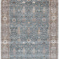 Hands RUBINE Light Blue & Brown Luxury Carpet - 100% Bamboo Silk, Hand Knotted (5'6" x 8')