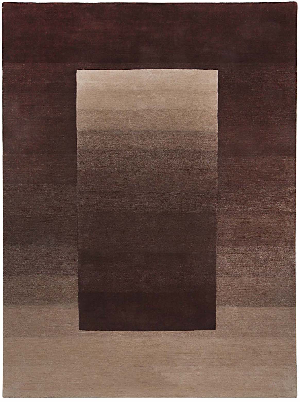 Hands SHADED 6 Beige Brown Luxury Carpet - 100% Wool, Hand Tufted (3' x 5')