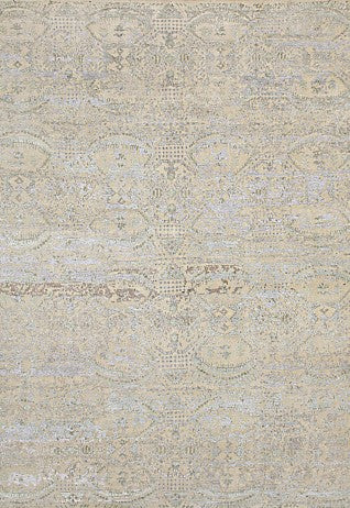 Hands H16 OF31 Beige Luxury Carpet - Wool & Botanical Silk, Hand Knotted (8' x 10')