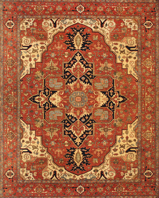 Hands P 2399 Multi Luxury Carpet - 100% Wool, Hand Knotted (10' x 14')