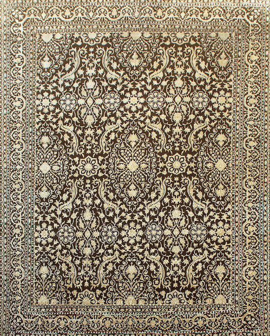 Hands P 27110 Multi Luxury Carpet - Wool & Botanical Silk, Hand Knotted (9' x 12')