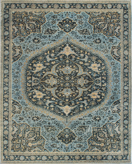 Hands P 752 Multi Luxury Carpet - 100% Wool, Hand Knotted (9' x 11'6")