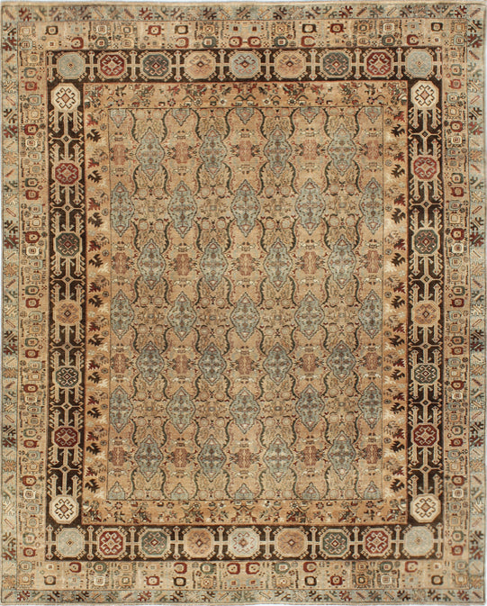 Hands P 754 Multi Luxury Carpet - 100% Wool, Hand Knotted (9' x 12')