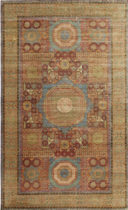 Hands P 4713 Multi Luxury Carpet - 100% Wool, Hand Knotted (12' x 19')