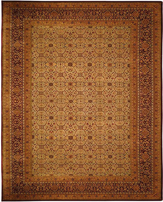 Hands P 27042 Brown Beige Luxury Carpet - 100% Wool, Hand Knotted (11' x 17')