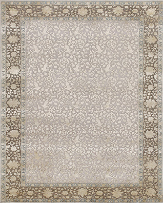 Hands 36831 Multi Luxury Carpet - Wool & Botanical Silk, Hand Knotted (6' x 9')