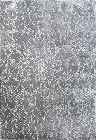 Hands P 4820 Brown Grey Luxury Carpet - Wool & Bamboo Silk, Hand Knotted (8' x 10')