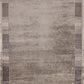 Hands CRATE Grey Luxury Carpet - Wool & Botanical Silk, Hand Knotted (5'6" x 8')