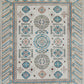 Hands DL 1324 Beige Blue Luxury Carpet - 100% Wool, Hand Knotted (12' x 18')
