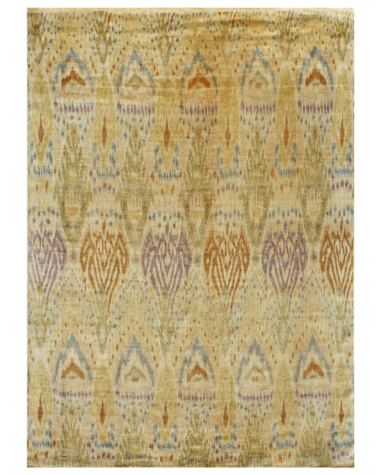 Hands DL 2760 Multi Luxury Carpet - Pure Silk, Hand Knotted (9' x 12'6")