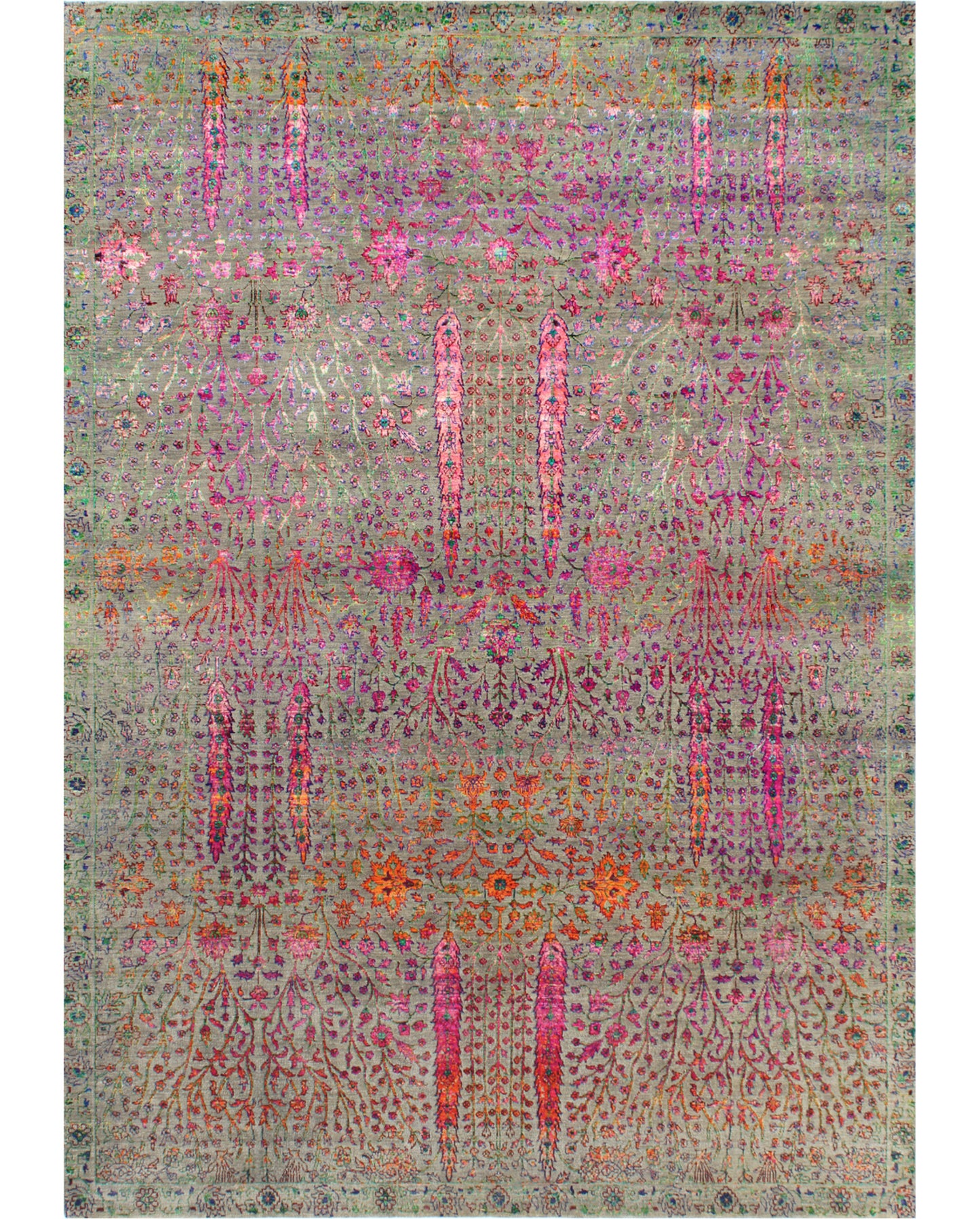 Hands DL 3258 Assorted Luxury Carpet - Wool & Botanical Silk, Hand Knotted (9' x 12')
