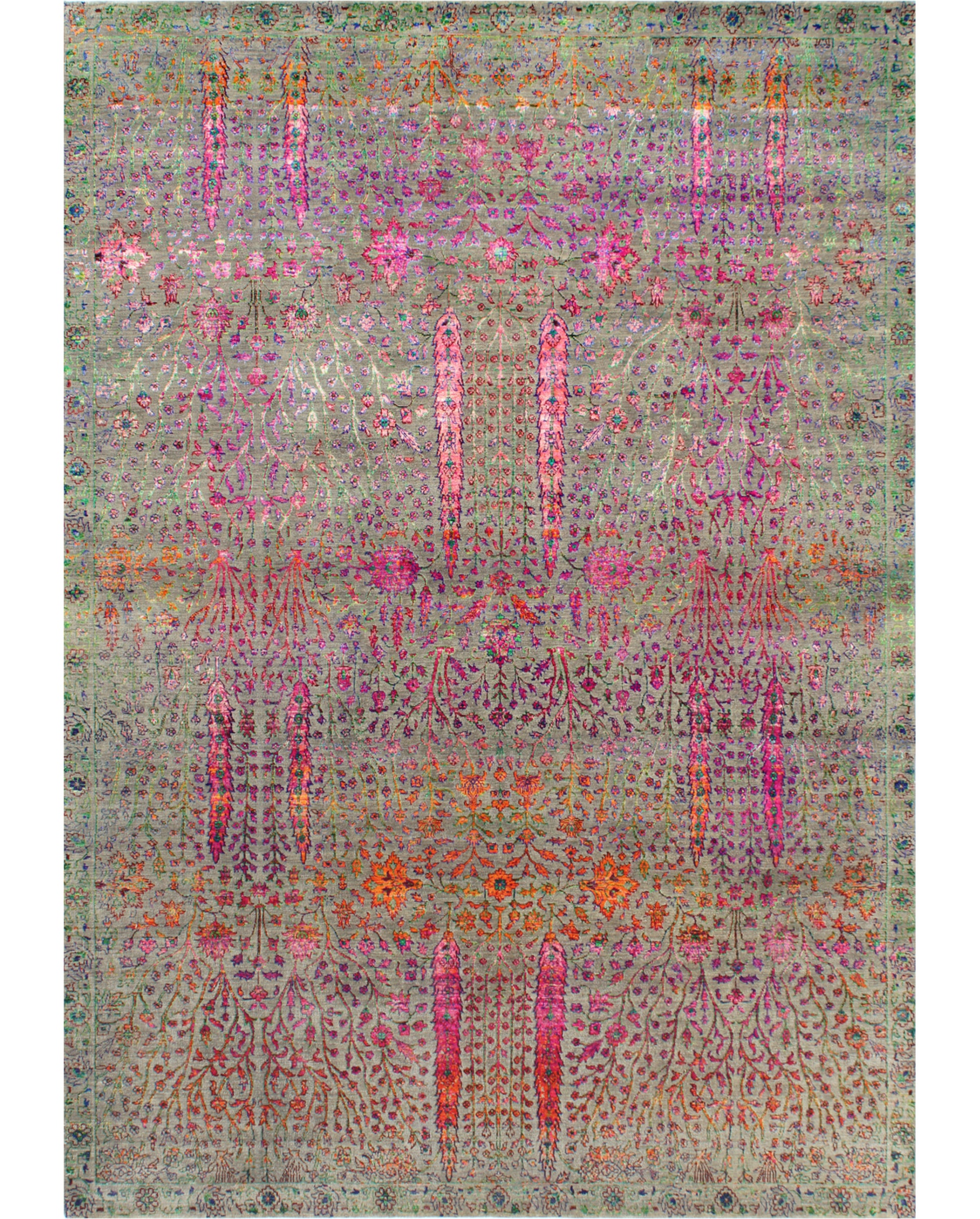 Hands DL 3258 Assorted Luxury Carpet - Wool & Botanical Silk, Hand Knotted (9' x 12')