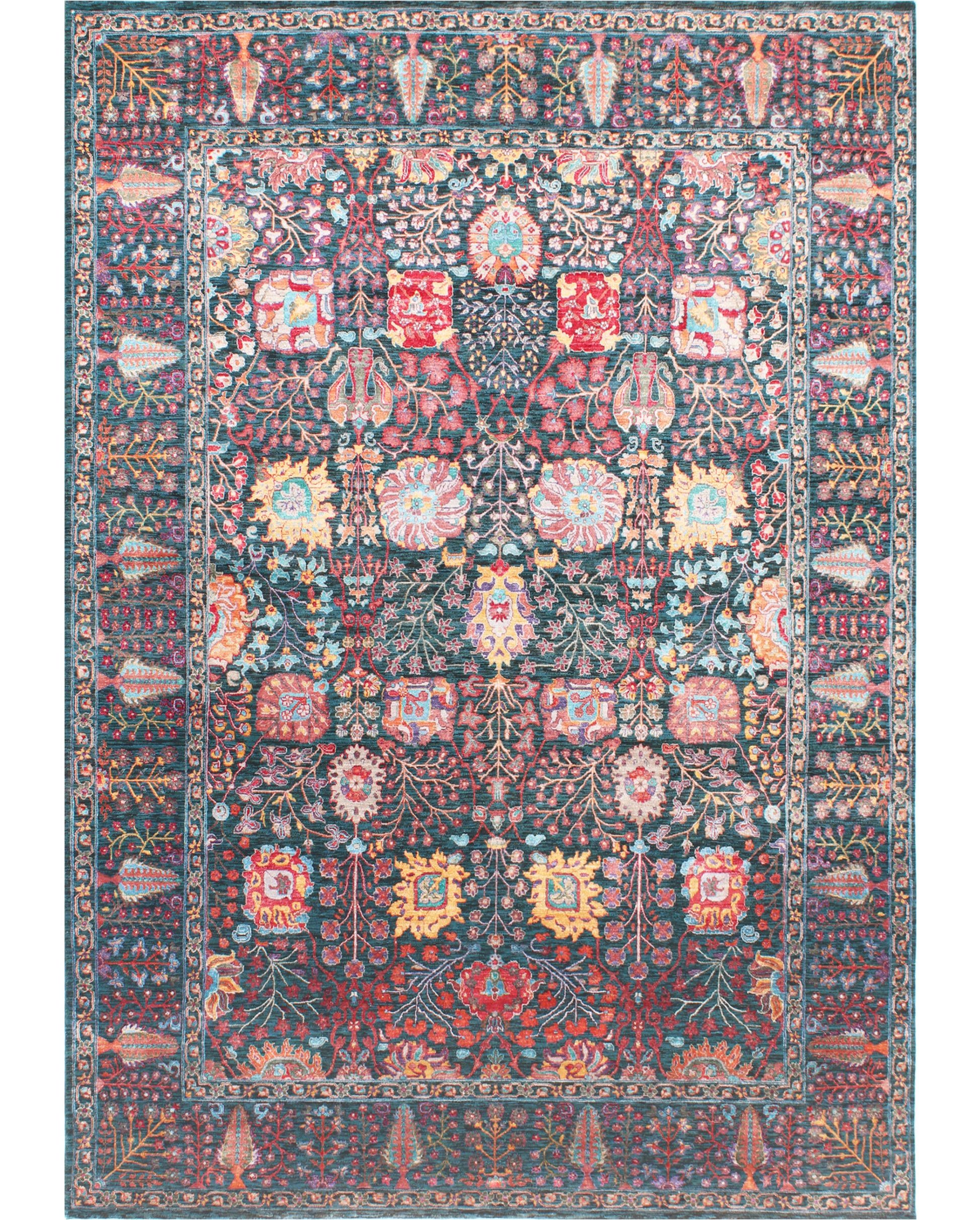Hands DL 3261 Assorted Luxury Carpet - Wool & Bamboo Silk, Hand Knotted (9' x 12')