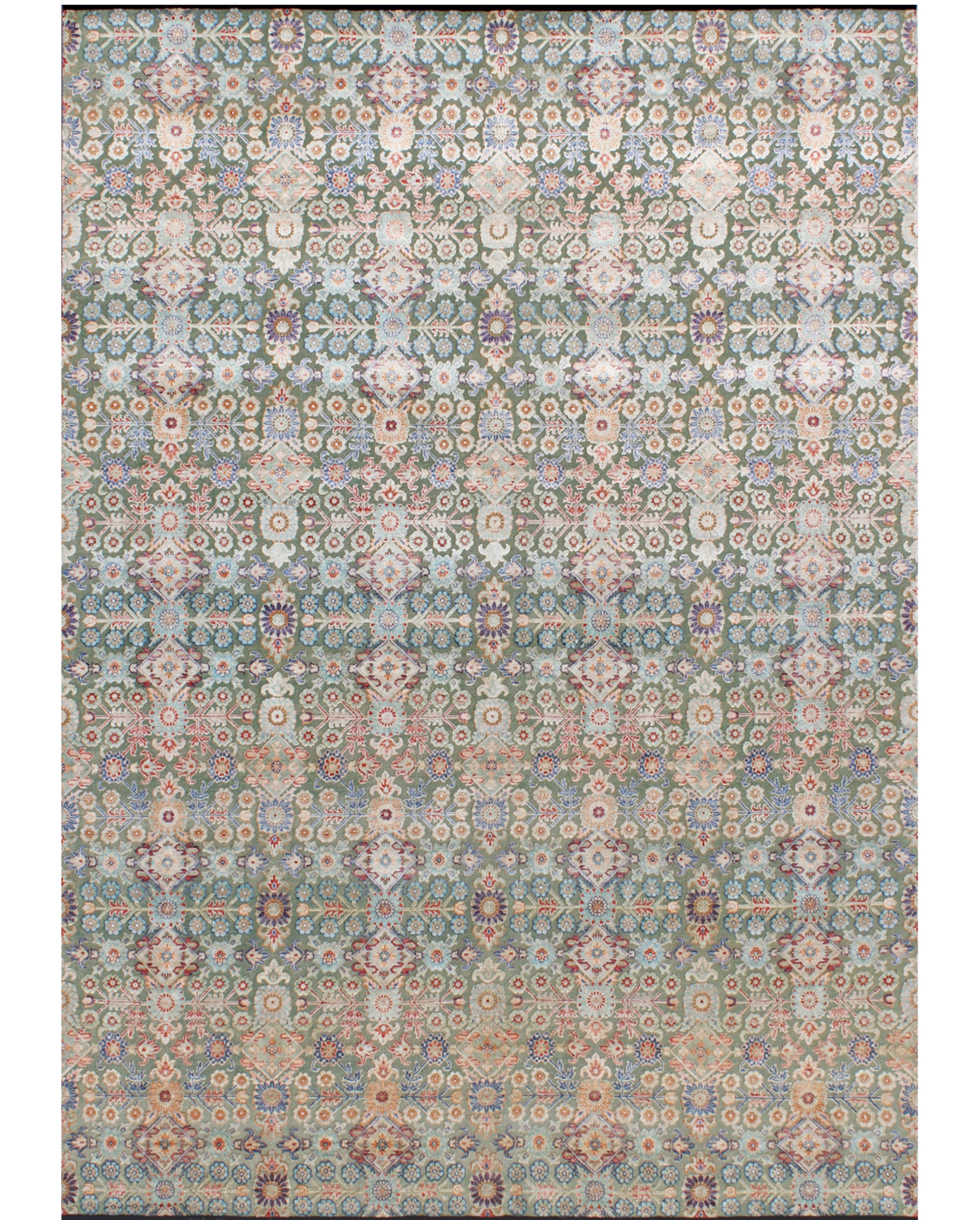 Hands DL 5178 Assorted Luxury Carpet - Wool & Bamboo Silk, Hand Knotted (9' x 12')