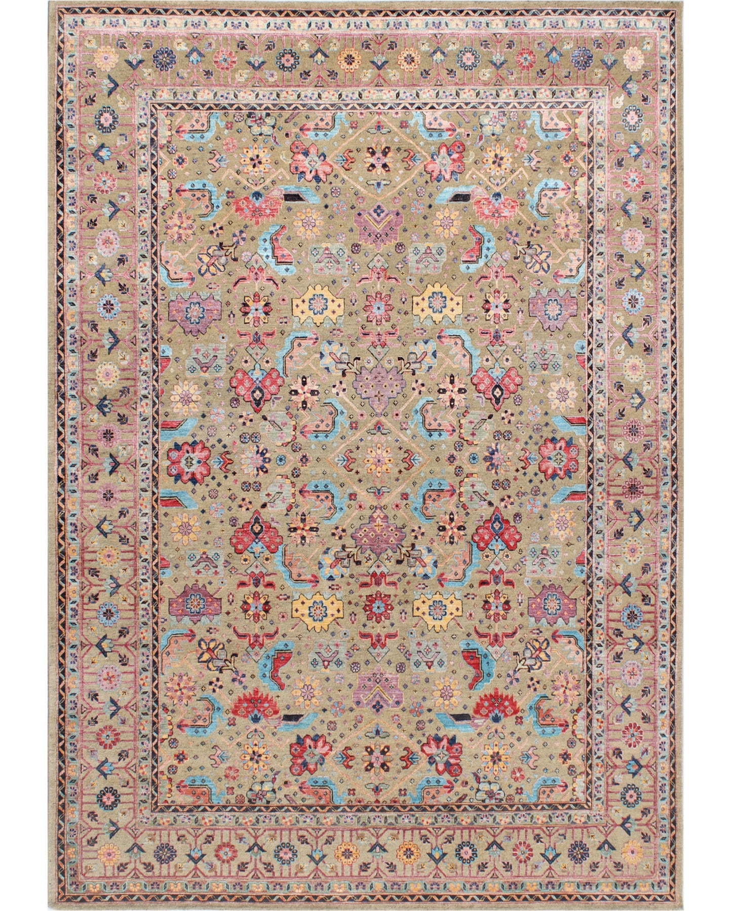 Hands DL 3265 Assorted Luxury Carpet - Wool & Bamboo Silk, Hand Knotted (9' x 12')