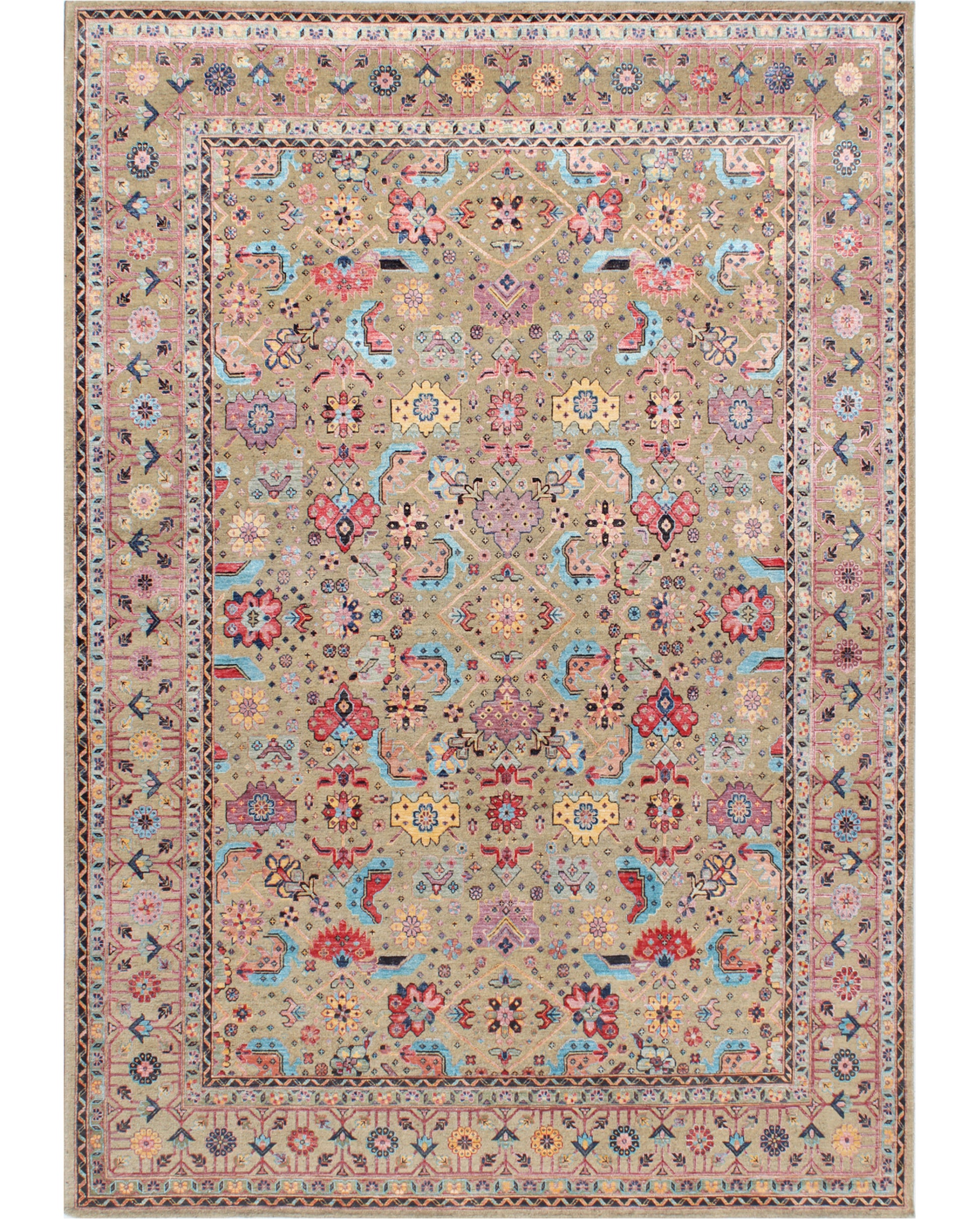 Hands DL 3265 Assorted Luxury Carpet - Wool & Bamboo Silk, Hand Knotted (9' x 12')
