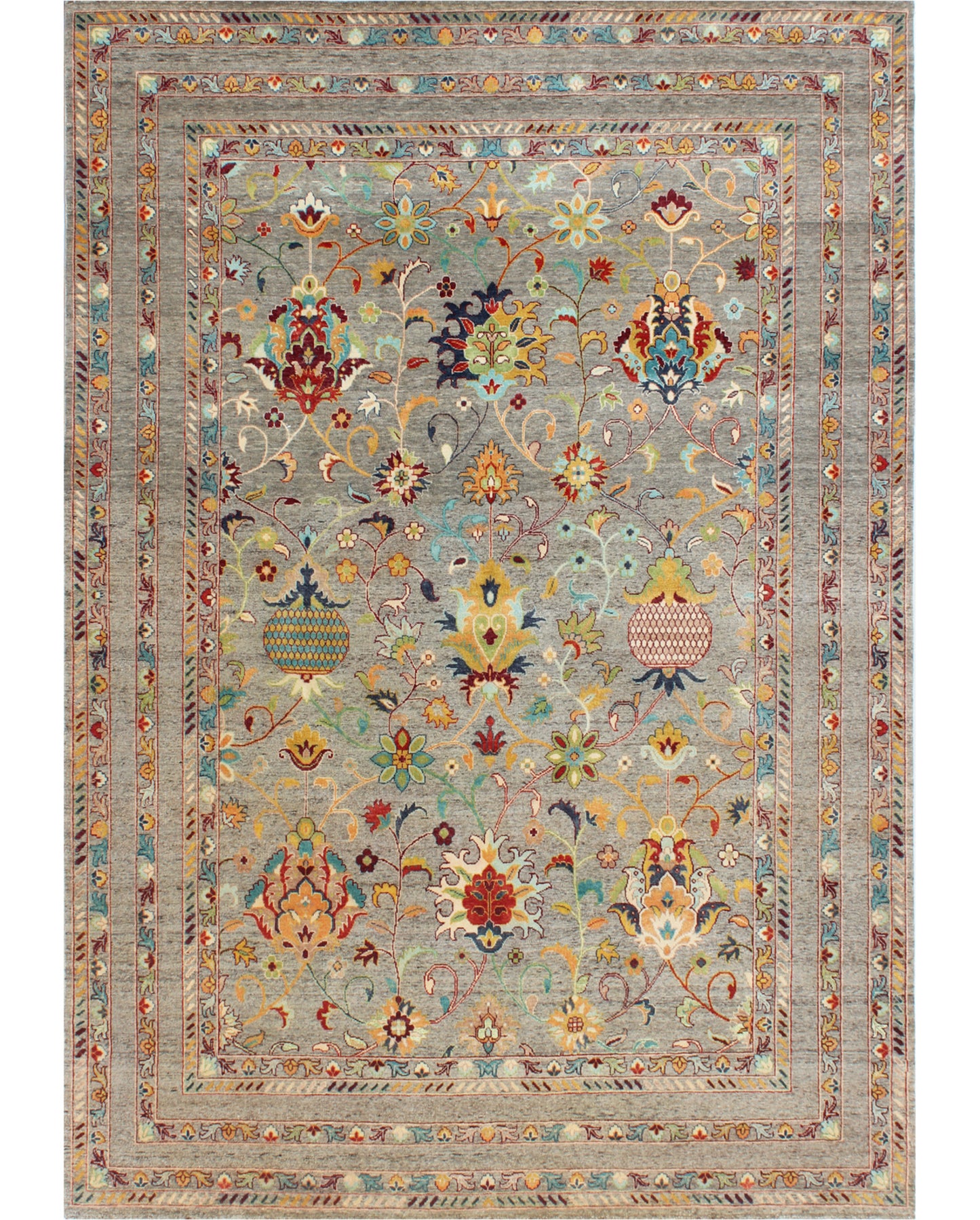 Hands DL 3266 Assorted Luxury Carpet - 100% Wool, Hand Knotted (9' x 12')