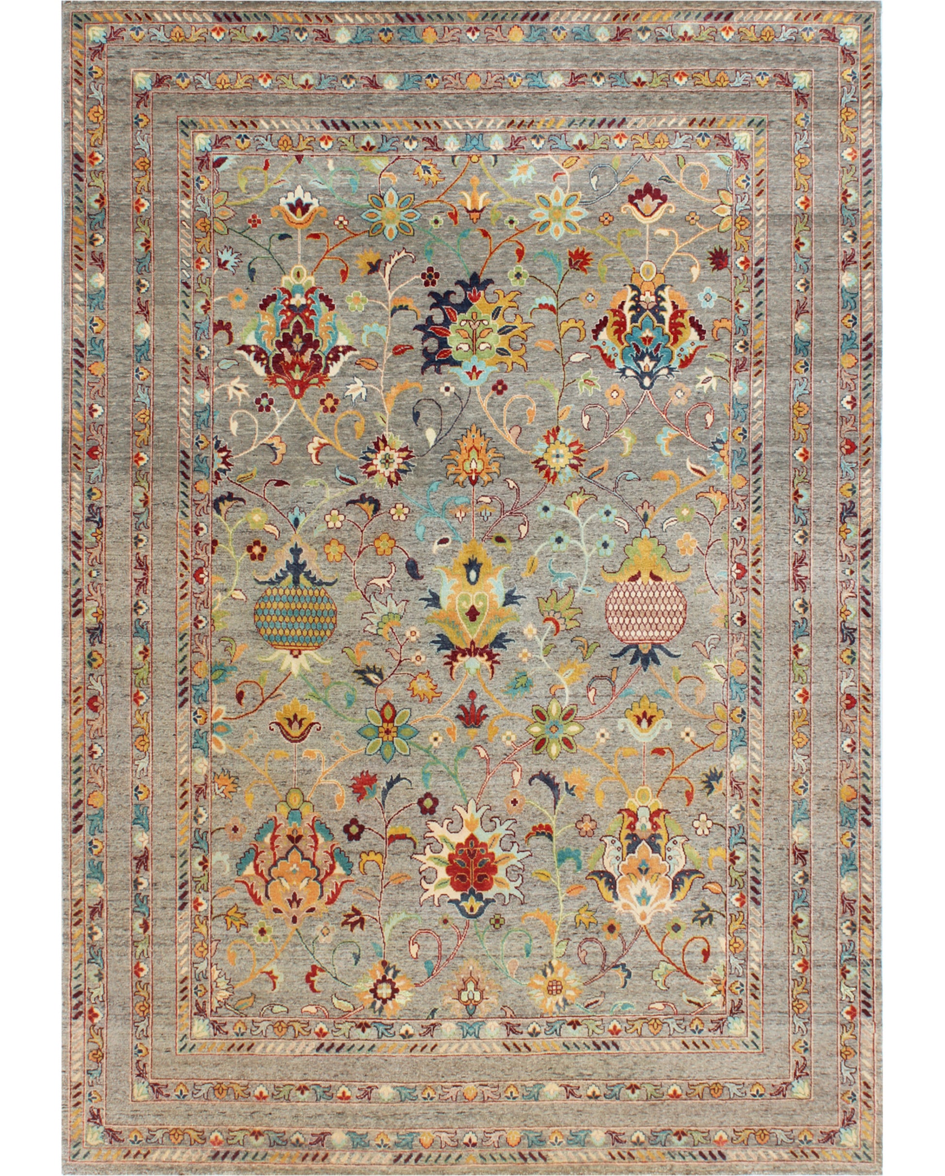 Hands DL 3266 Assorted Luxury Carpet - 100% Wool, Hand Knotted (9' x 12')