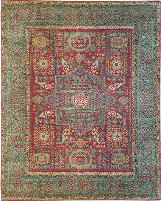 Hands DL 739 Multi Luxury Carpet - 100% Wool, Hand Knotted (9' x 12')