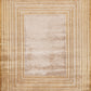Hands EDGE Gold Beige Luxury Carpet - 100% Botanical Silk, Hand Knotted (5'6" x 8')