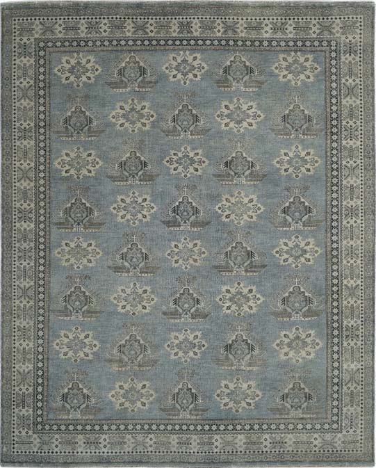 Hands DL 650 Ivory Grey Luxury Carpet - 100% Wool, Hand Knotted (9' x 11'6")
