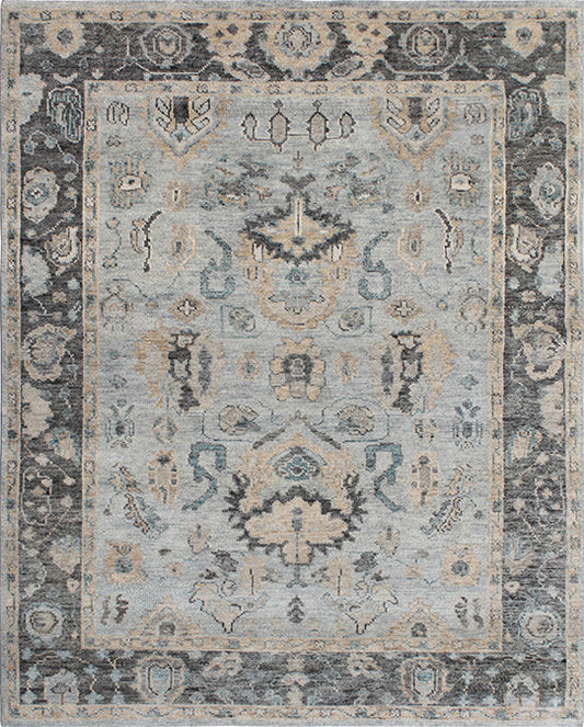 Hands P 4030 Multi Grey Luxury Carpet - 100% Wool, Hand Knotted (8' x 10')