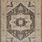 Hands P 4033 Beige Brown Luxury Carpet - 100% Wool, Hand Knotted (9' x 12')