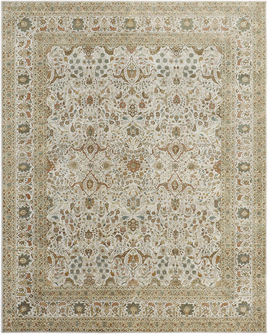 Hands P 4241 Beige Multi Luxury Carpet - 100% Wool, Hand Knotted (12'6" x 16')