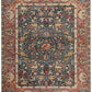 Hands ANIMAL KIRMAN (P 4396) Blue & Red Luxury Carpet - 100% Wool, Hand Knotted (10' x 14')