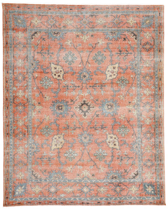 Hands P 4409 Rust Luxury Carpet - 100% Wool, Hand Knotted (8' x 10')