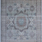 Hands P 4772 Grey Silver Luxury Carpet - Wool & Bamboo Silk, Hand Knotted (9' x 12')