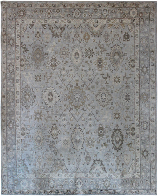 Hands P 2353 Silver Grey Luxury Carpet - 100% Bamboo Silk, Hand Knotted (8' x 10')