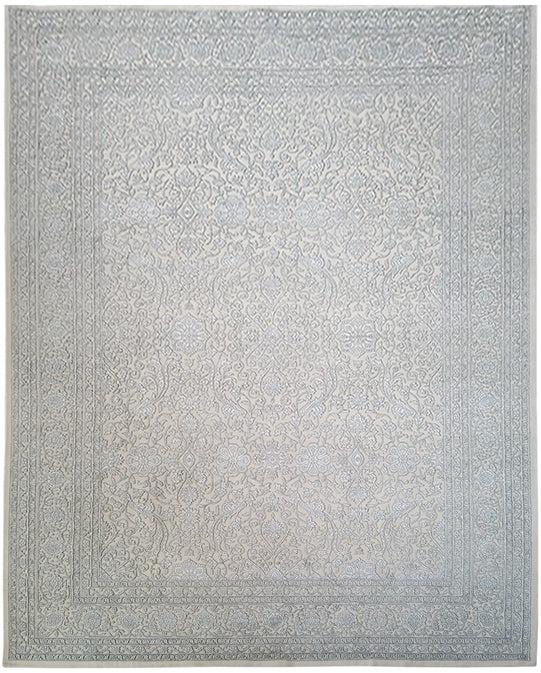 Hands P 3280 Beige Luxury Carpet - Wool & Botanical Silk, Hand Knotted (9' x 12')