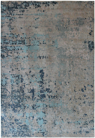 Hands P 3550 Blue Beige Luxury Carpet - Wool & Bamboo Silk, Hand Knotted (8' x 10')