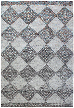 Hands P 3725 Silver Grey Luxury Carpet - Wool & Bamboo Silk, Hand Knotted (9' x 12')