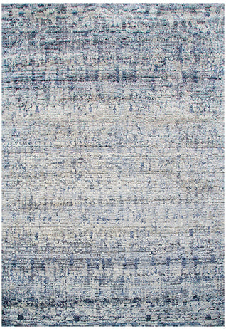 Hands TRIBAL 6 (A) Silver Blue Luxury Carpet - Wool & Silk, Hand Knotted (9' x 12')